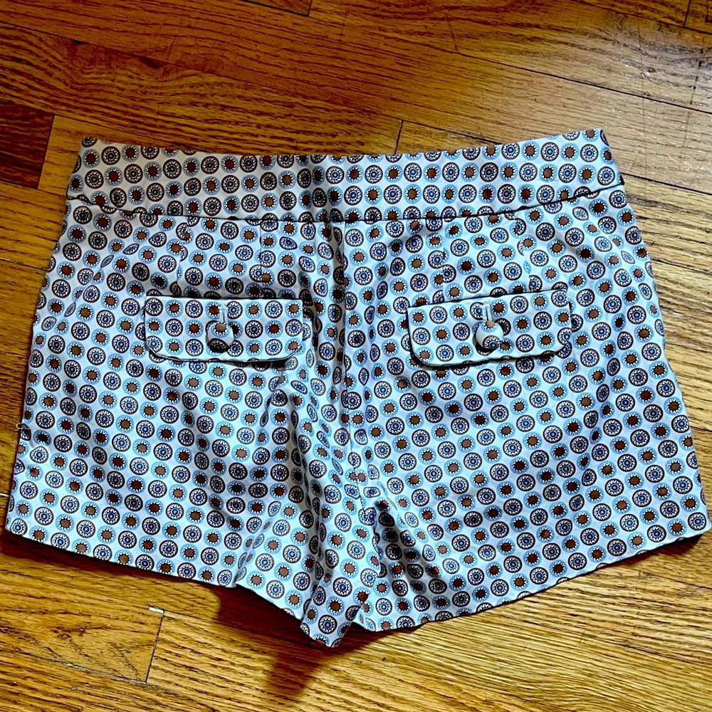 J Crew Shorts with elegant Print